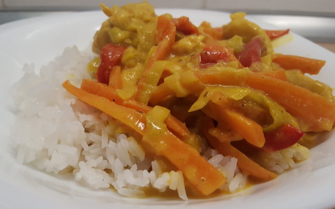 paleo csirke curry jázmin rizzsel
