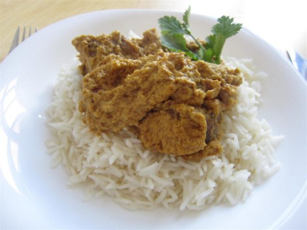 Rendang curry marhából