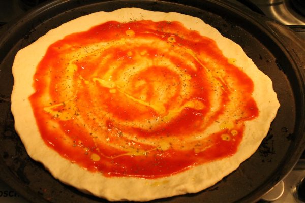 Margarita pizza készítése 1